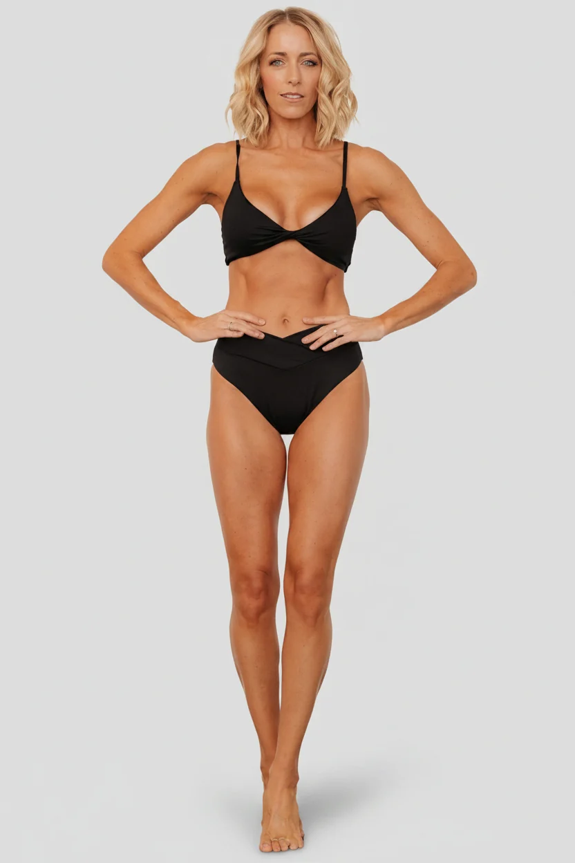 Paros Twist Front Triangle Bikini Top