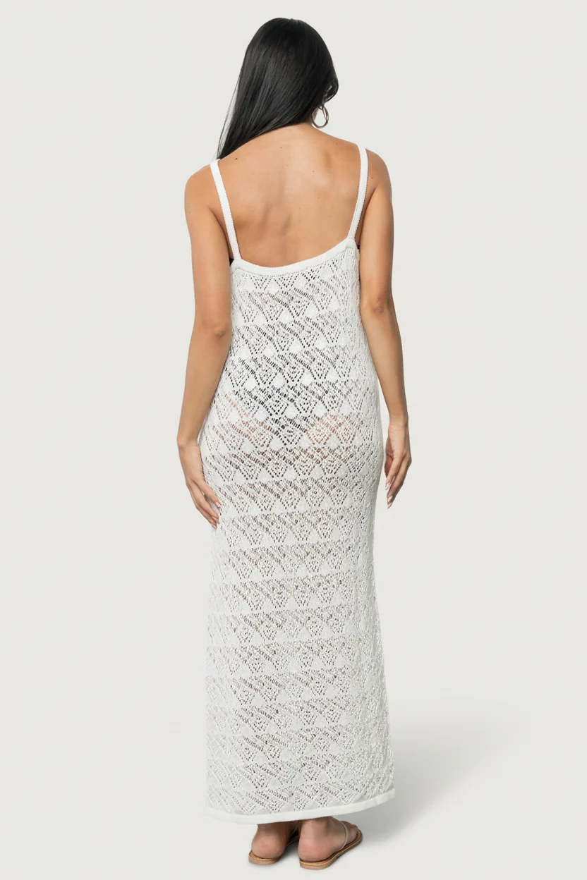 Carmona Crochet Maxi Cover-Up — Ecru 4 Carmona Crochet Maxi Cover-Up — Ecru
