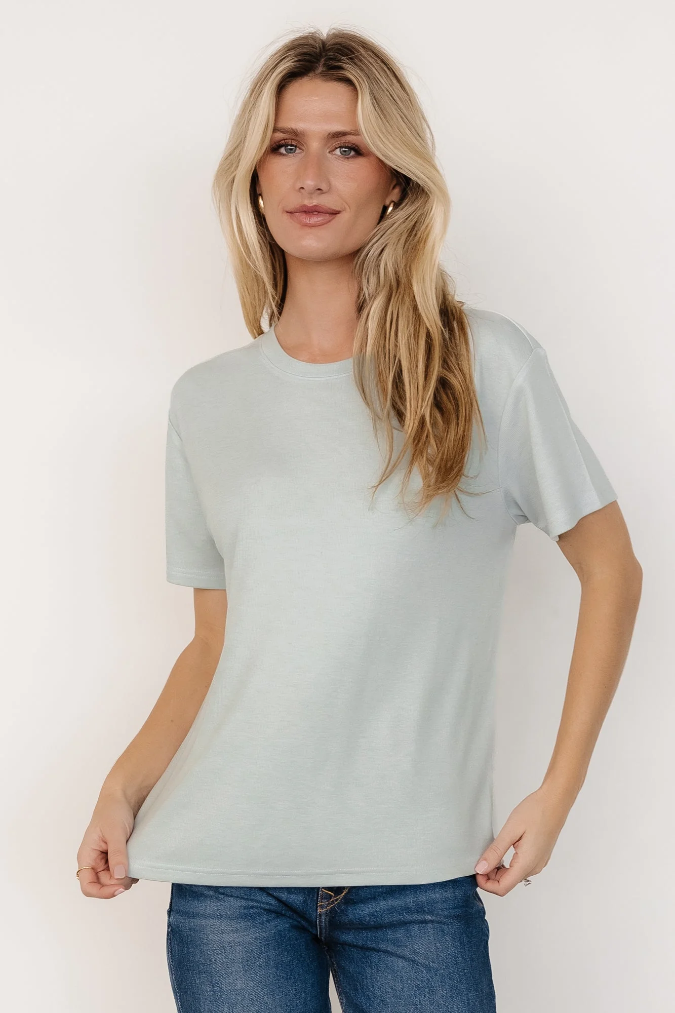 Elliot Relaxed Tee, Pale Mint — Relaxed Fit