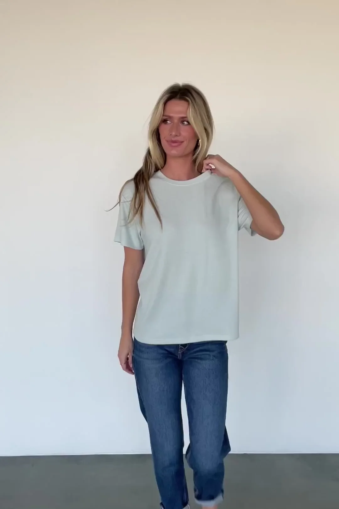 Elliot Relaxed Tee, Pale Mint — Relaxed Fit