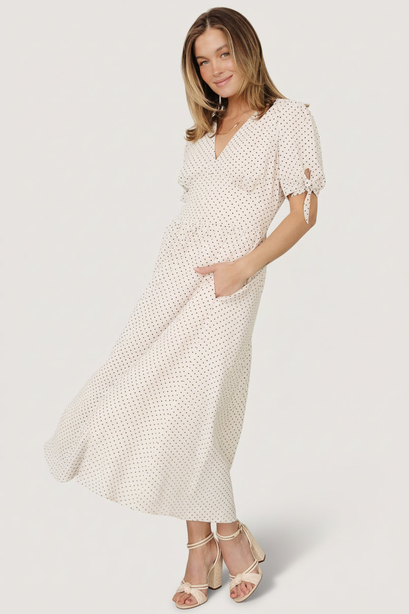 Millar Midi Dress - Natural Black Polka Midi 3 Millar Midi Dress - Natural Black Polka Midi