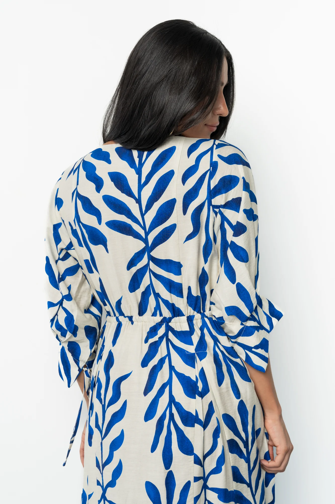 Málaga Midi Dress - Cobalt Print, Pockets 8 Málaga Midi Dress - Cobalt Print, Pockets
