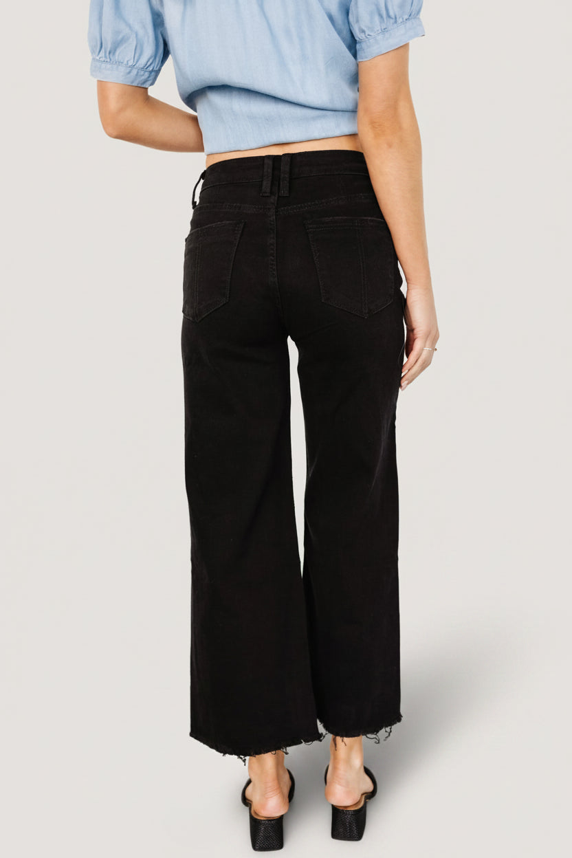 Georgie High-Rise Wide Leg Jeans - Black 8 Georgie High-Rise Wide Leg Jeans - Black