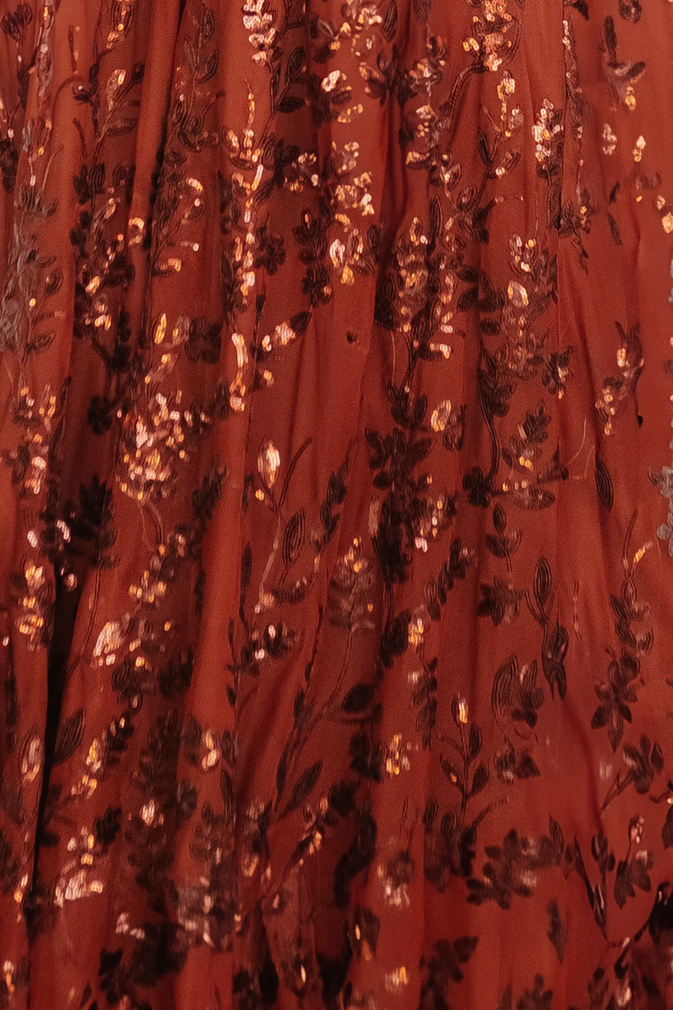 Fabric Swatch — Destiny Sequin Swatch, Cinnamon