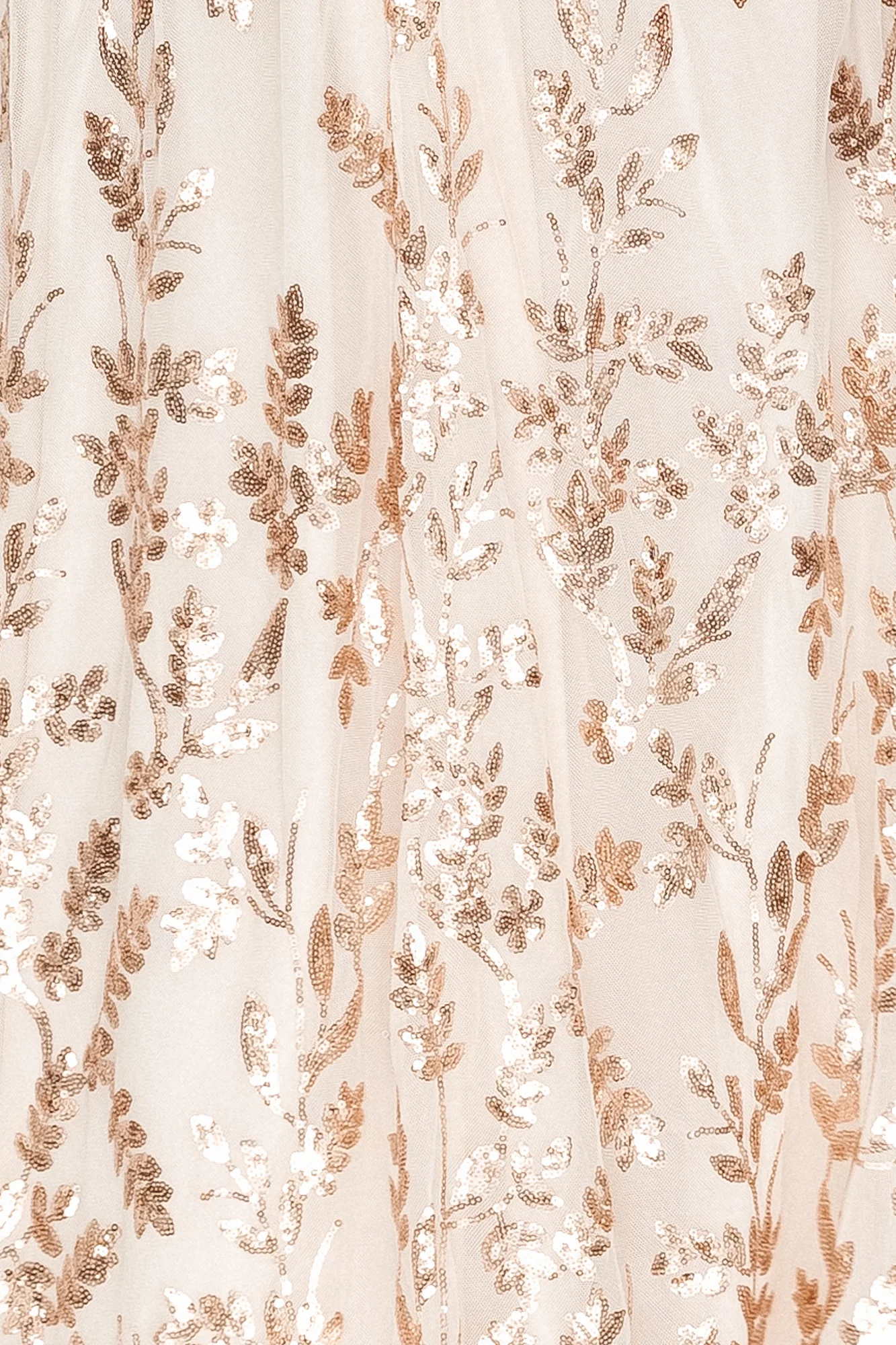 Destiny Sequin Fabric Swatch — Rose Gold 5 Destiny Sequin Fabric Swatch — Rose Gold