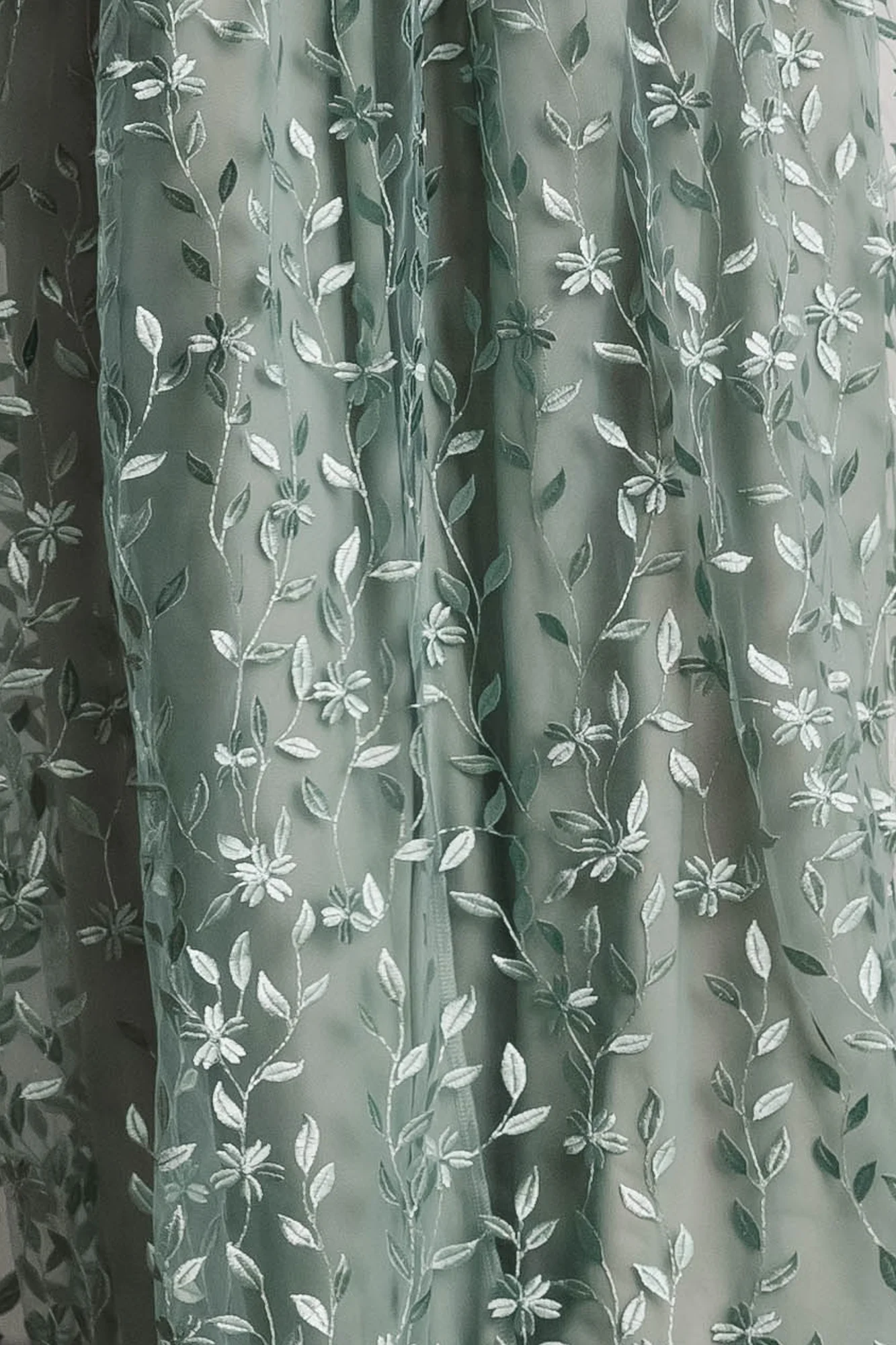 Marseille Embossed Fabric Swatch — Eucalyptus