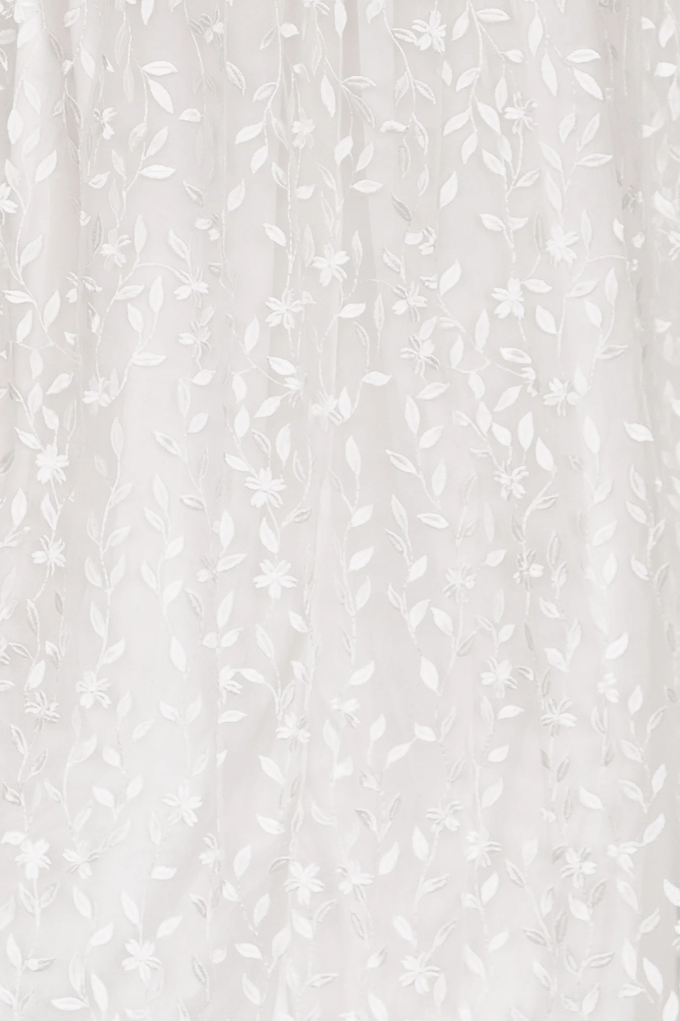 Marseille Embossed Swatch — White Organza