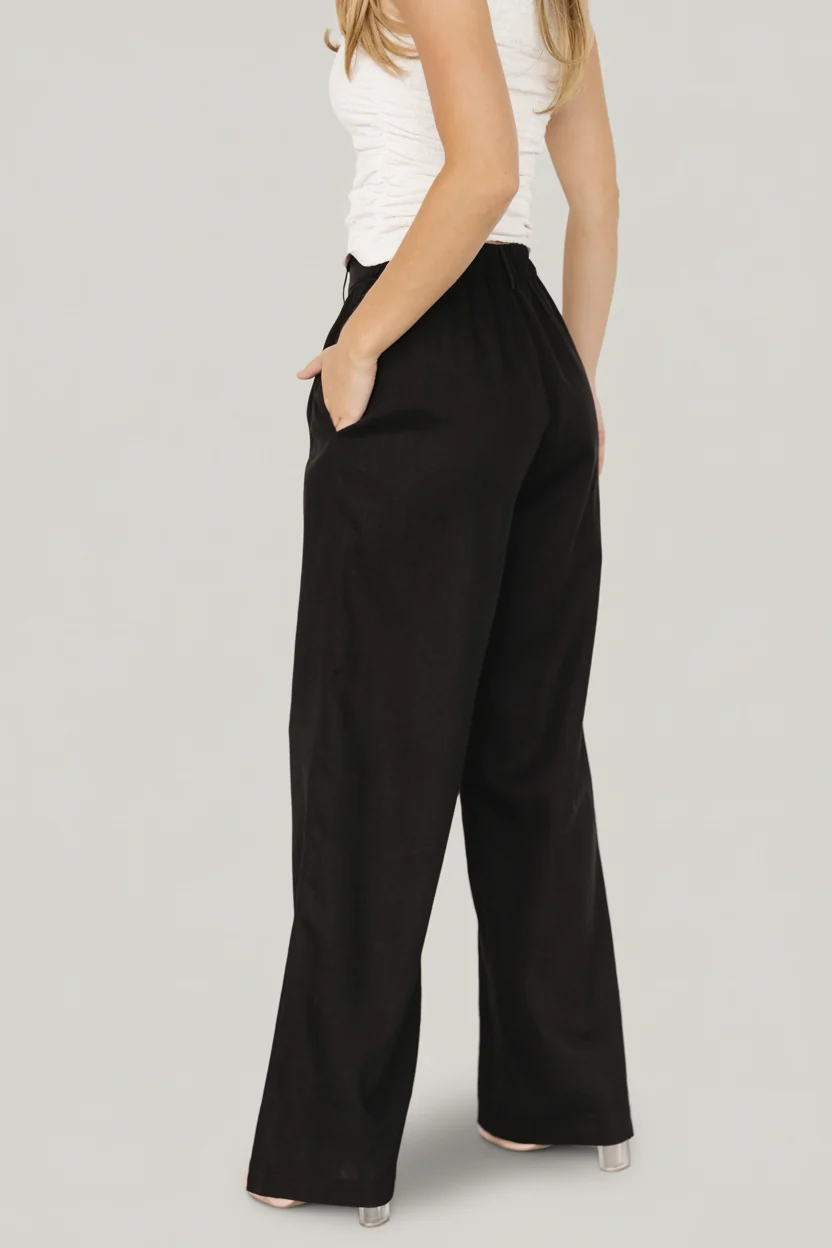 Malin Wide Leg Pants - Linen Trousers 4 Malin Wide Leg Pants - Linen Trousers