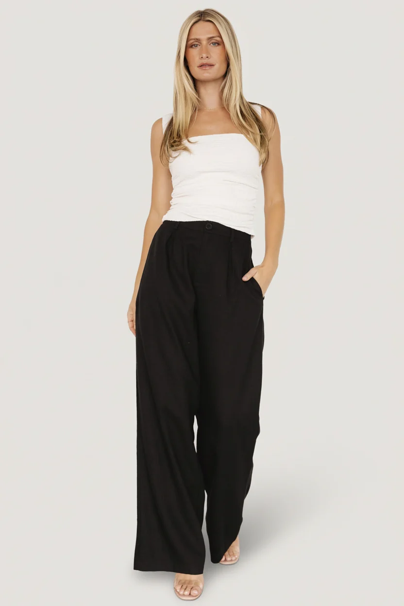 Malin Wide Leg Pants - Linen Trousers 6 Malin Wide Leg Pants - Linen Trousers
