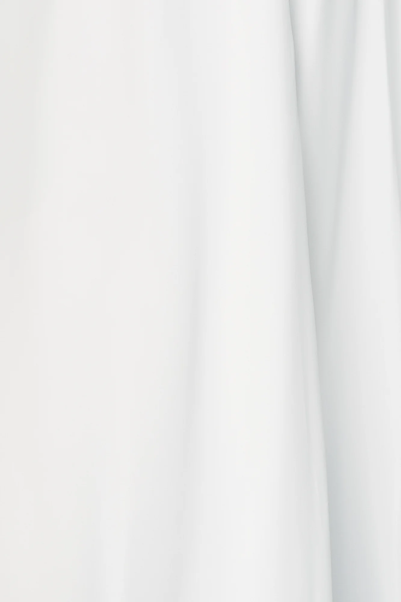 Sierra Chiffon Fabric Swatch - White Sample
