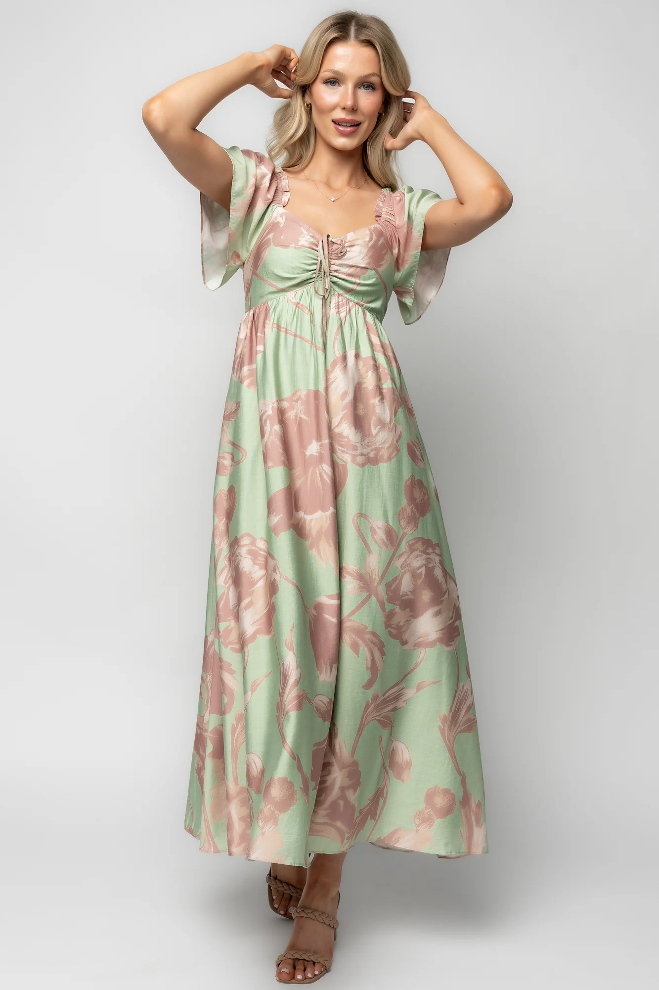 Eliana Maxi Dress - Sage & Rose Floral