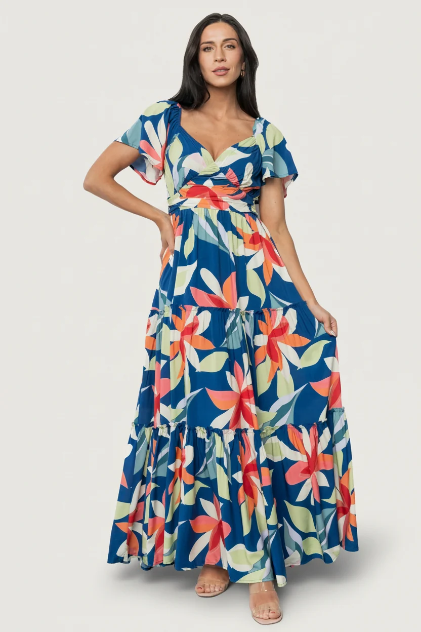 Samira Maxi Dress — Navy Multi Floral 16 Samira Maxi Dress — Navy Multi Floral