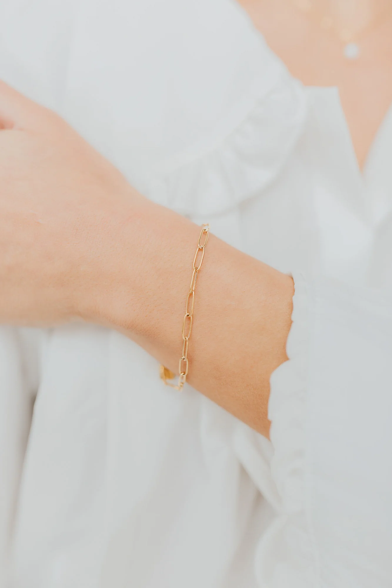 Eloise Link Bracelet, 18K Gold over Titanium