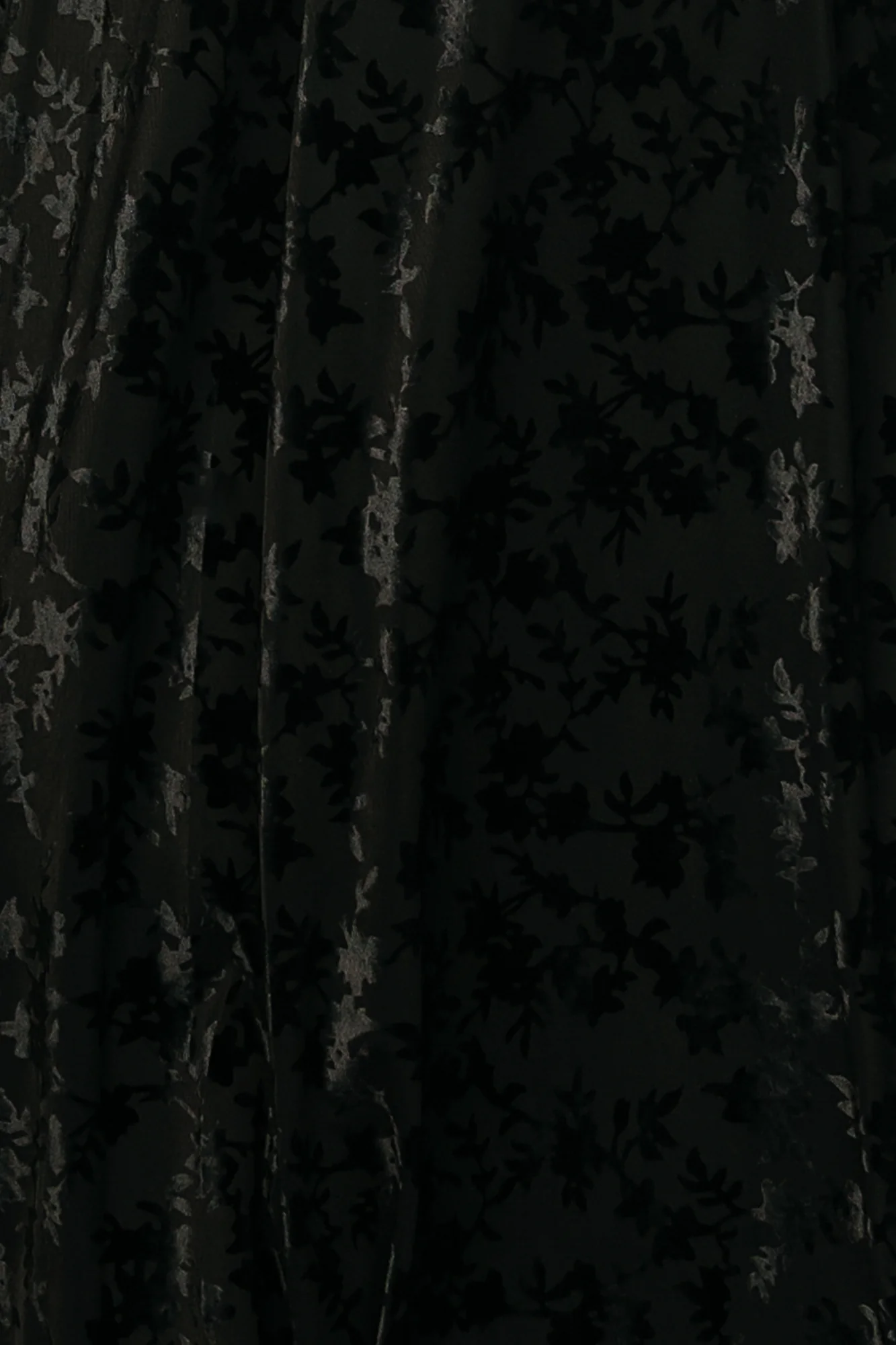 Veronica Velvet Fabric Swatch, Black