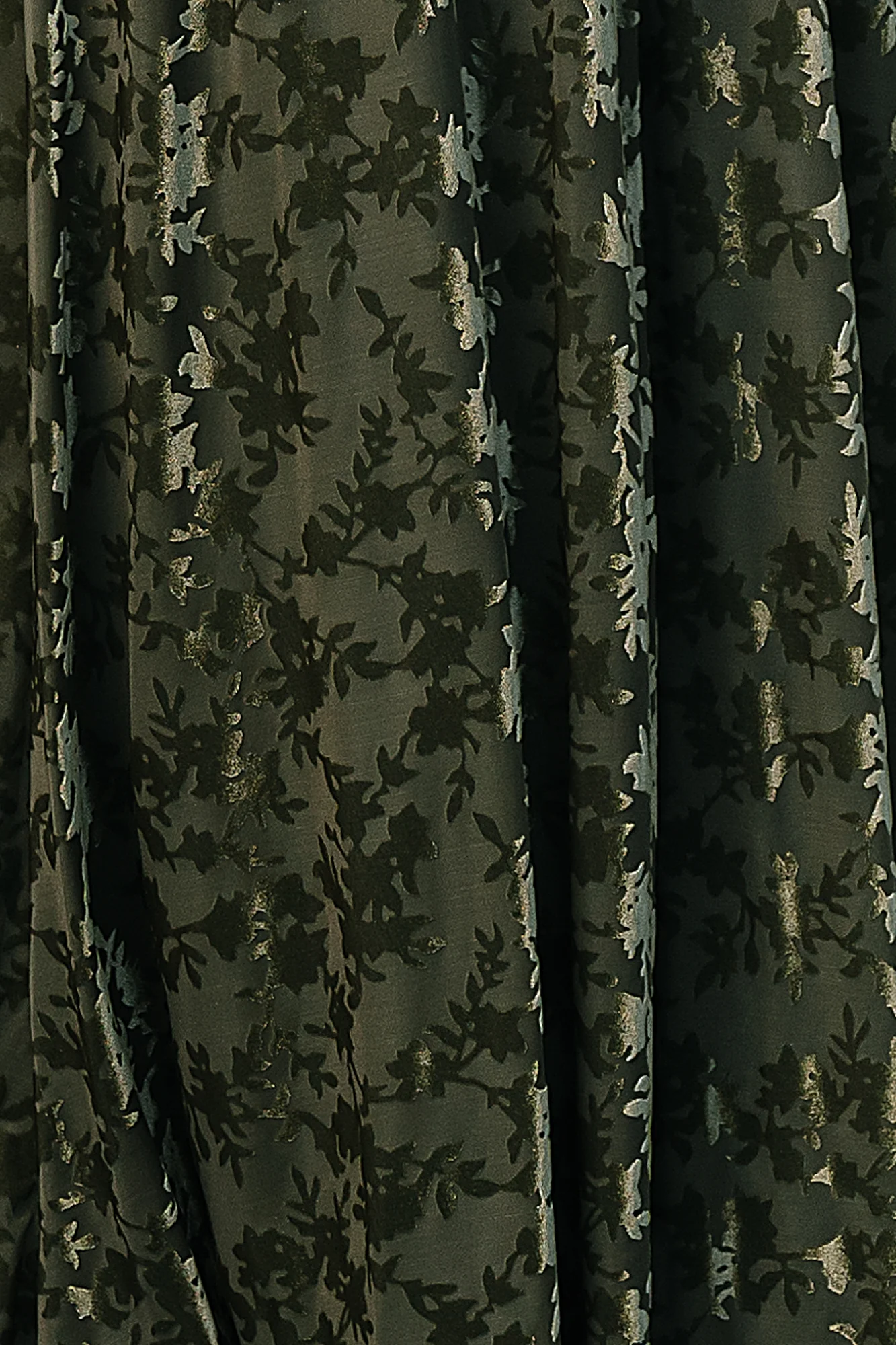 Veronica Velvet Fabric Swatch - Dark Sage