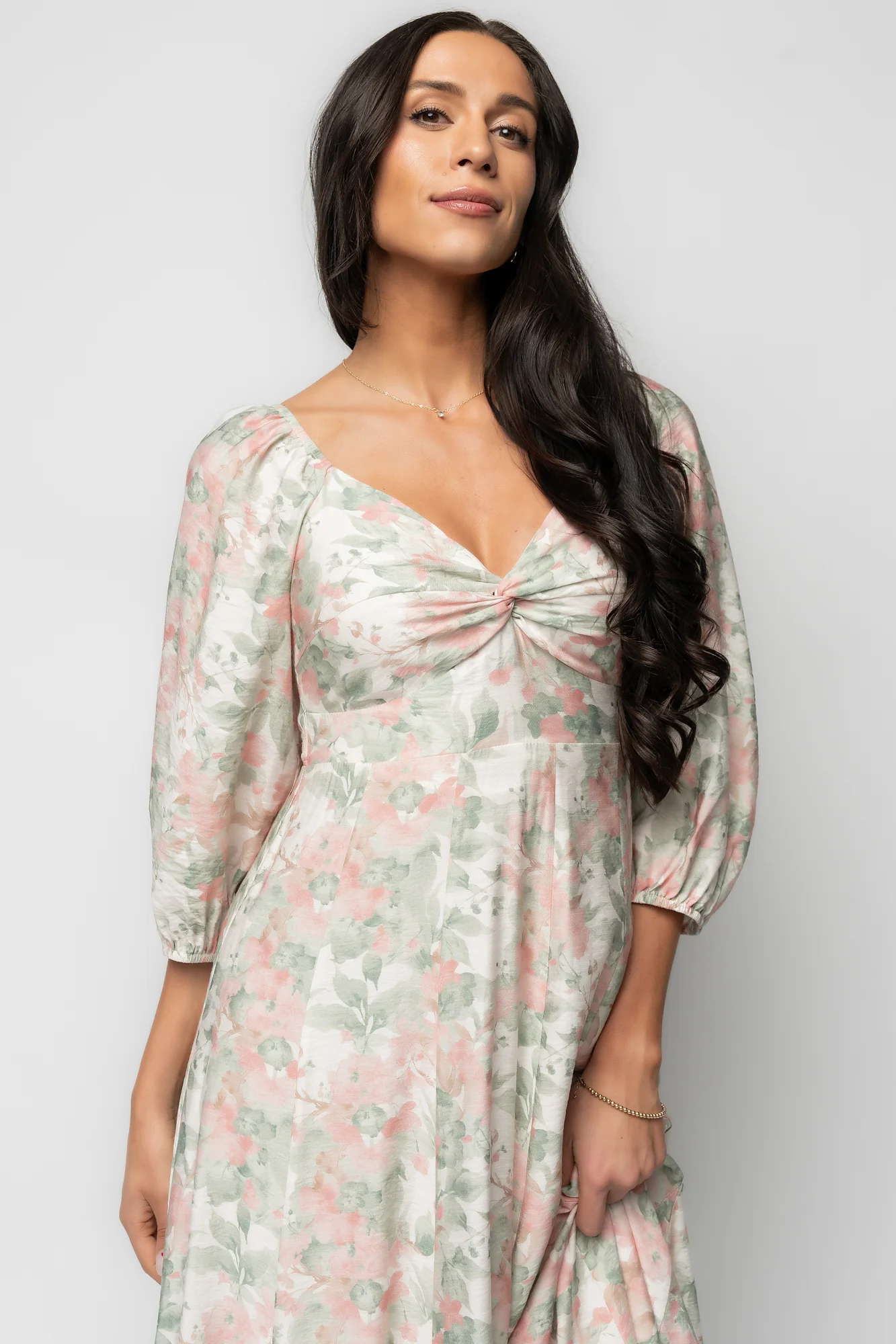 Esther Maxi Dress - Sage & Blush Floral Maxi 5 Esther Maxi Dress - Sage & Blush Floral Maxi