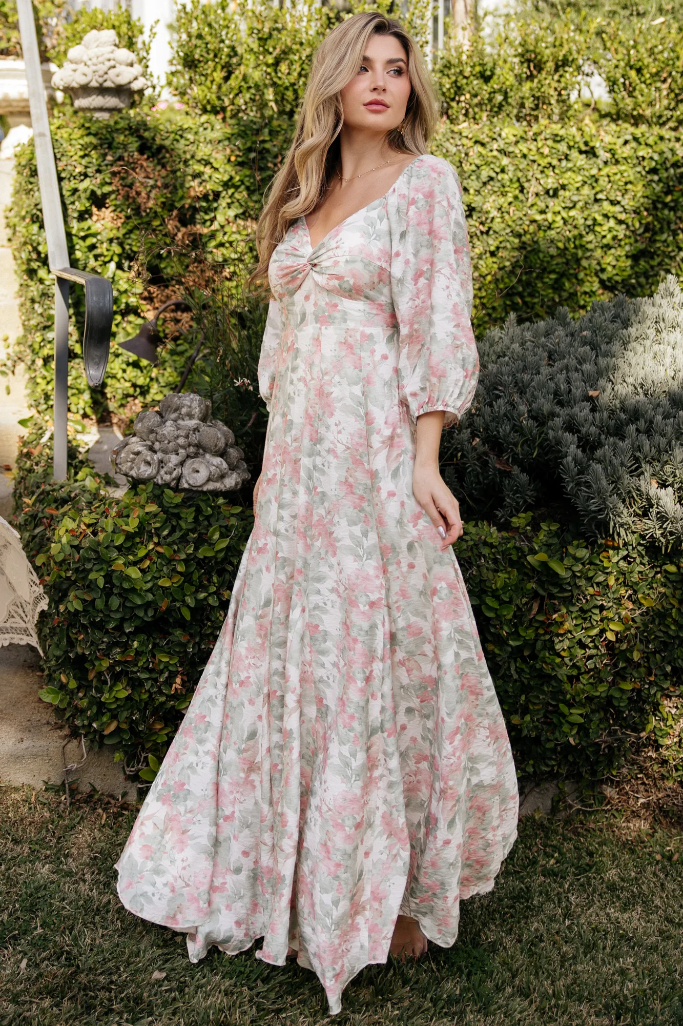 Esther Maxi Dress - Sage & Blush Floral Maxi 6 Esther Maxi Dress - Sage & Blush Floral Maxi