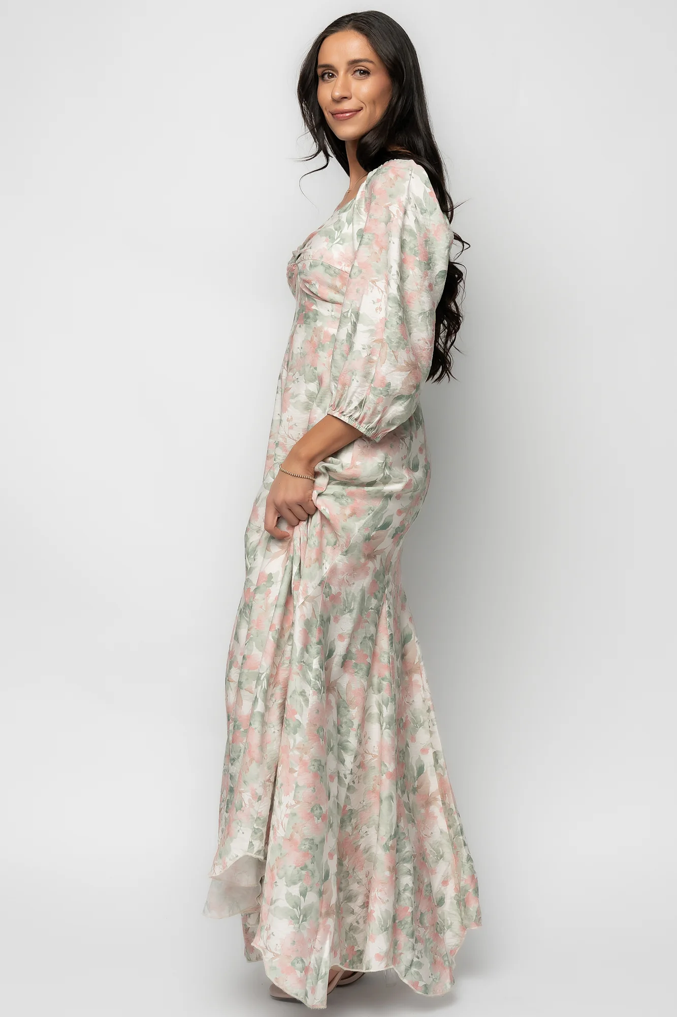 Esther Maxi Dress - Sage & Blush Floral Maxi 7 Esther Maxi Dress - Sage & Blush Floral Maxi