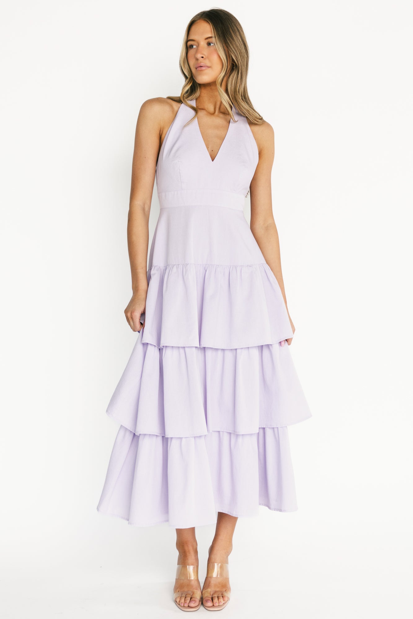 Savannah Tiered Maxi Dress — Light Purple 15 Savannah Tiered Maxi Dress — Light Purple