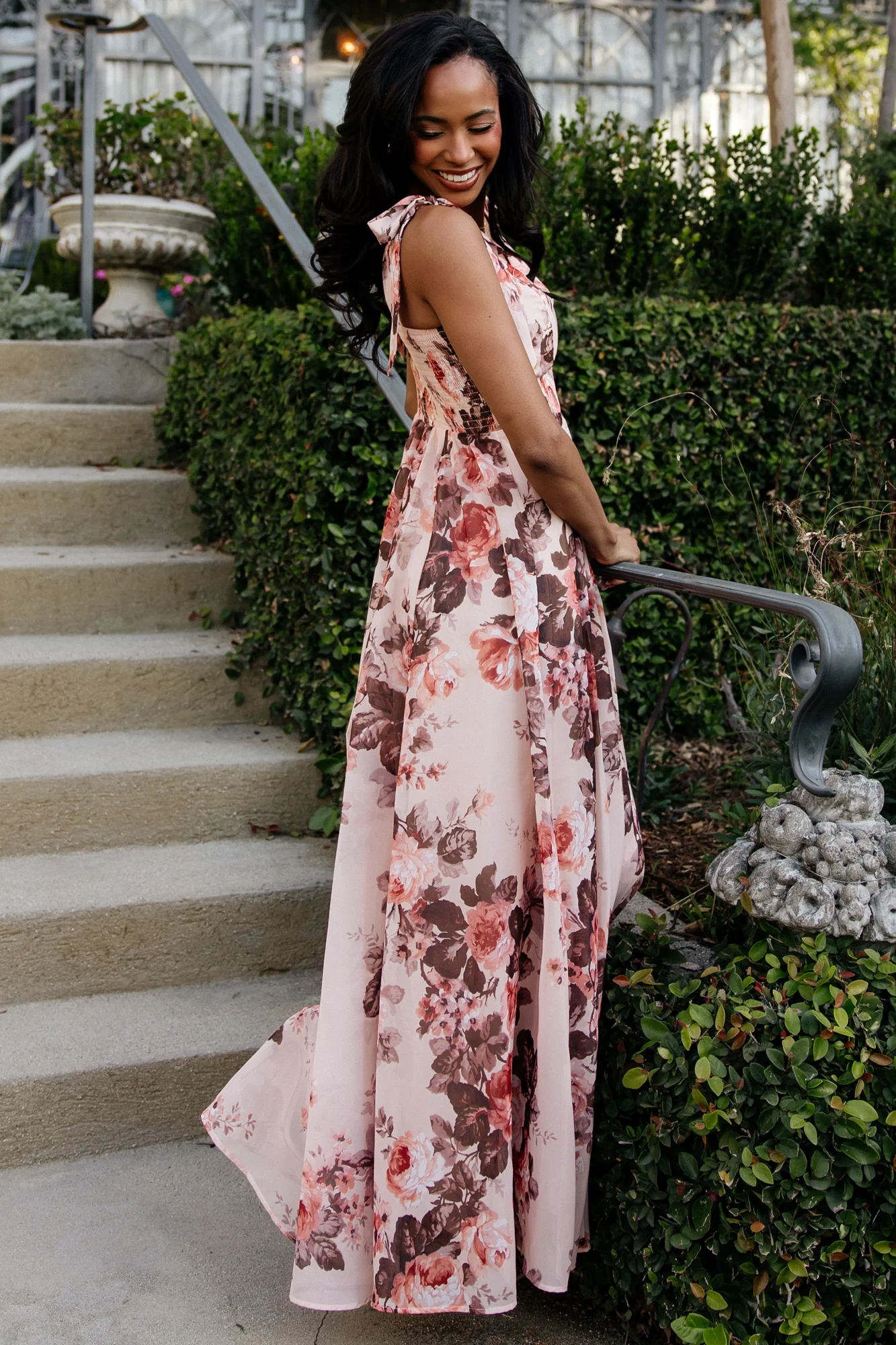 Macey Maxi Dress - Blush Floral Chiffon 6 Macey Maxi Dress - Blush Floral Chiffon