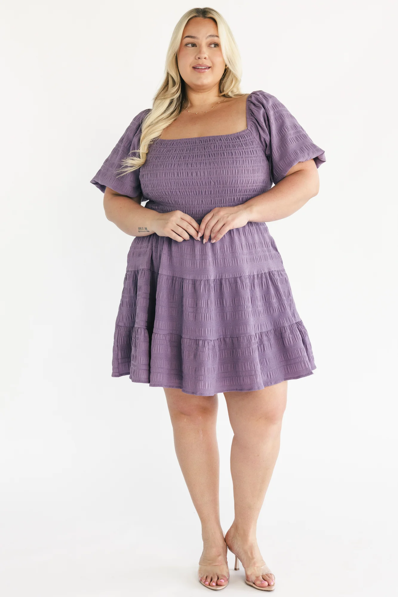 Daze Smocked Dress — Dusty Lavender