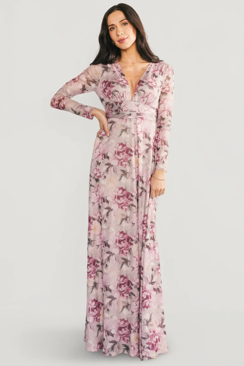 Fable Mesh Maxi Dress — Dusty Blush Mauve 15 Fable Mesh Maxi Dress — Dusty Blush Mauve