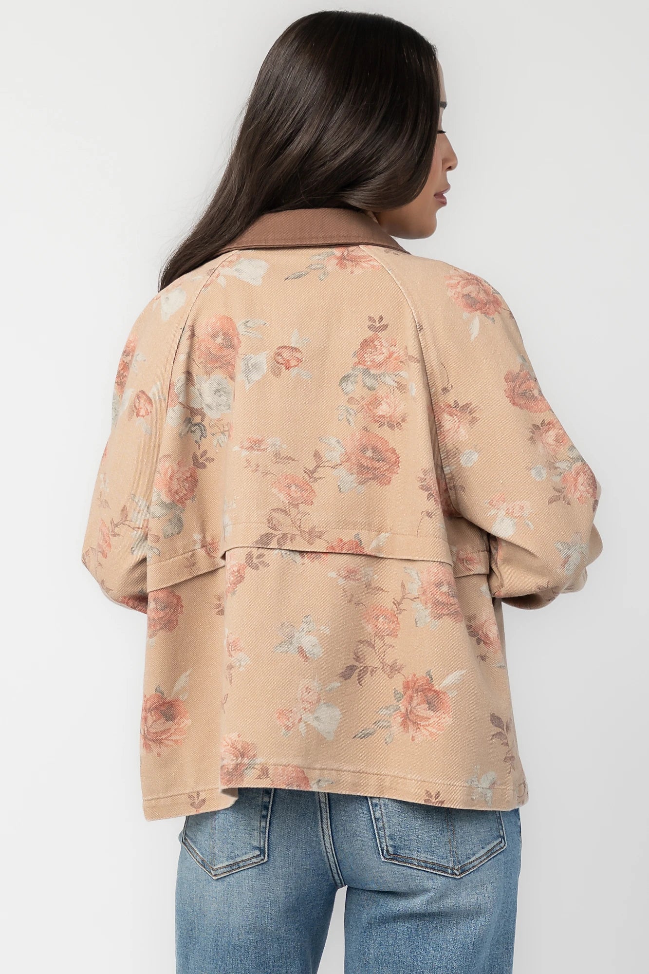Lori Lightweight Jacket | Natural Floral 5 Lori Lightweight Jacket | Natural Floral