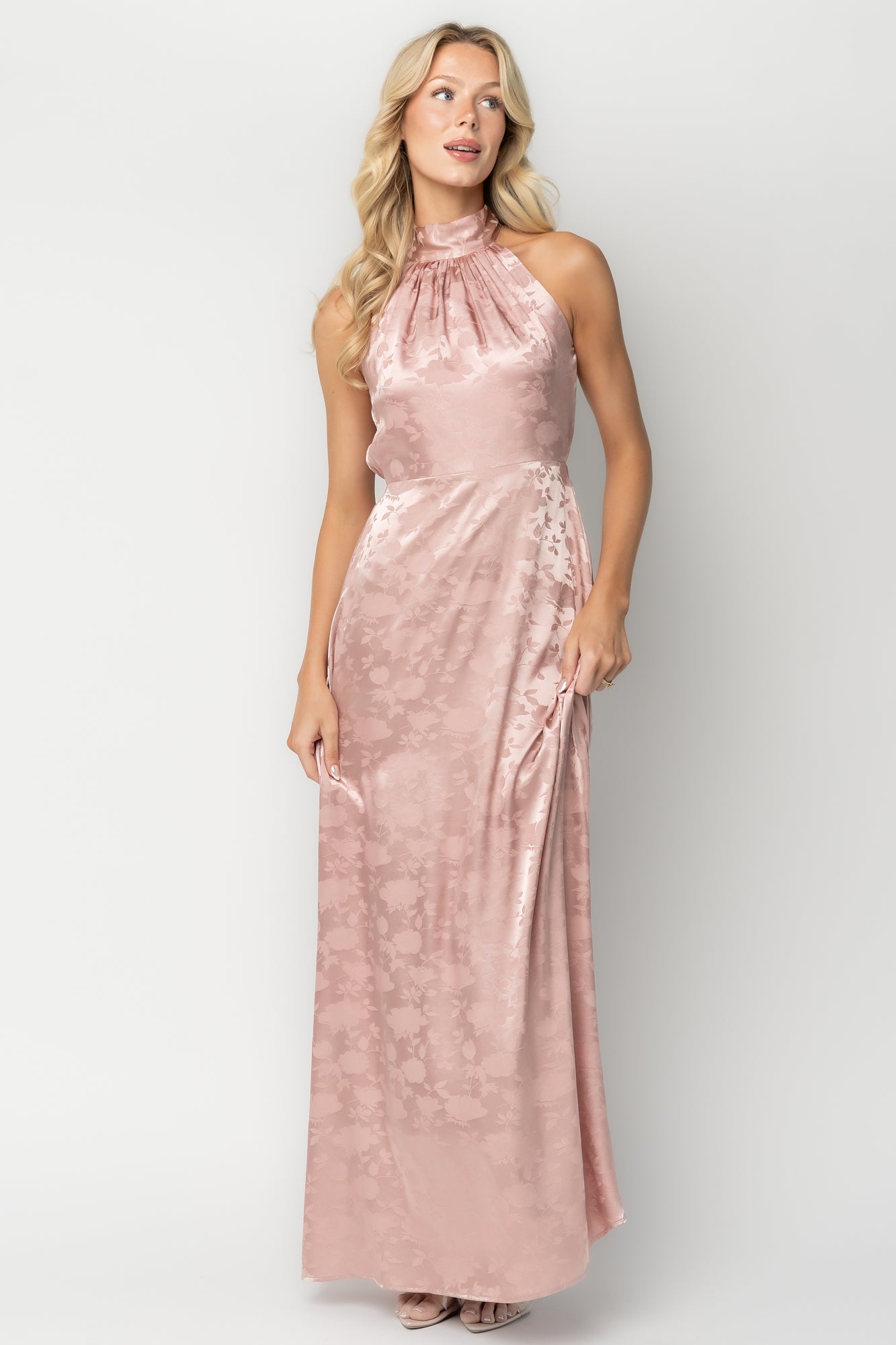 Milan Halter Maxi Dress | Blush 17 Milan Halter Maxi Dress | Blush