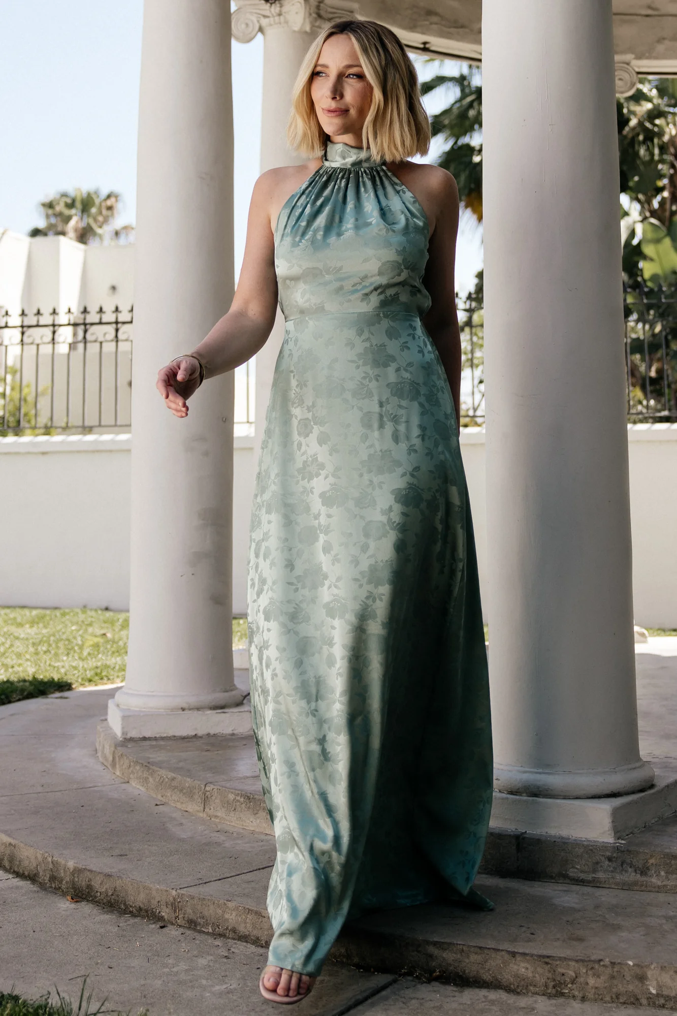 Milan Halter Maxi Dress | Sage 2 Milan Halter Maxi Dress | Sage