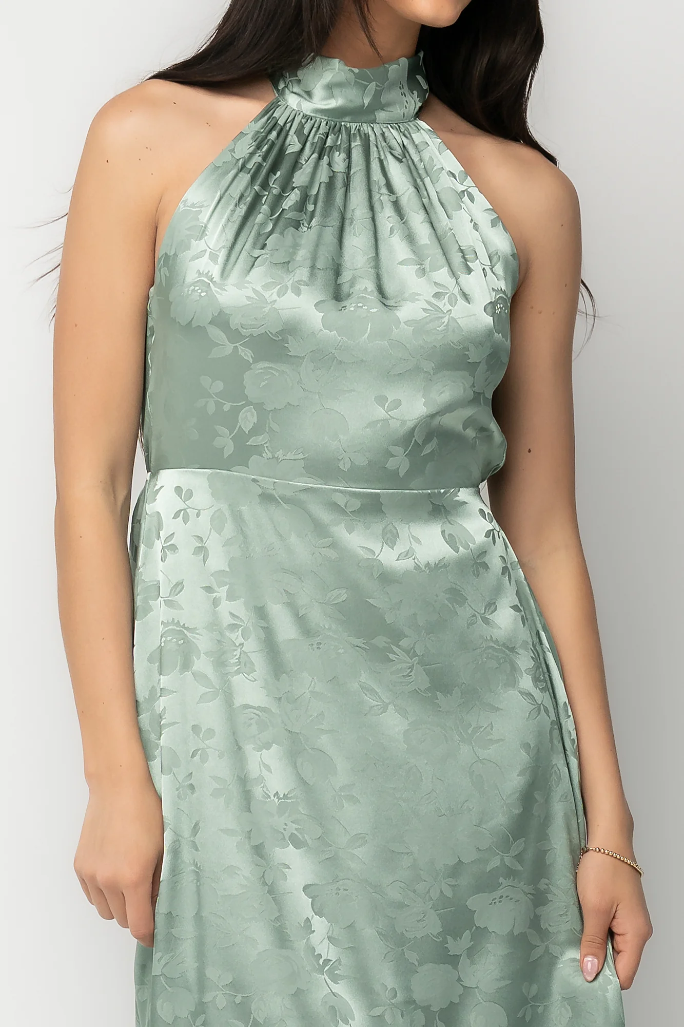 Milan Halter Maxi Dress | Sage 4 Milan Halter Maxi Dress | Sage