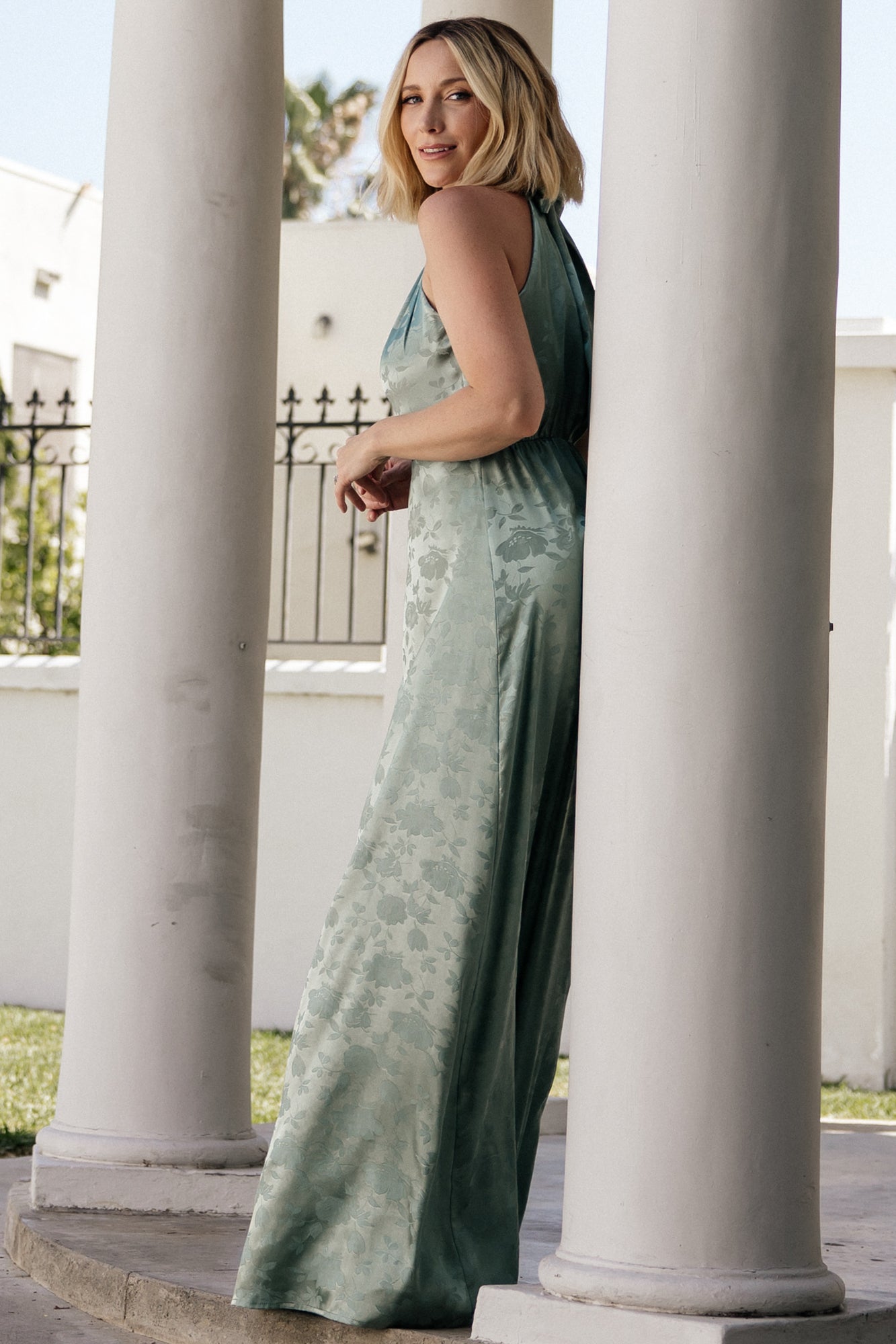 Milan Halter Maxi Dress | Sage 6 Milan Halter Maxi Dress | Sage
