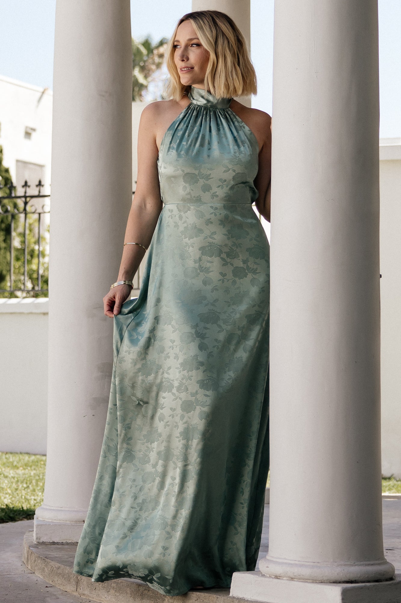 Milan Halter Maxi Dress | Sage 8 Milan Halter Maxi Dress | Sage