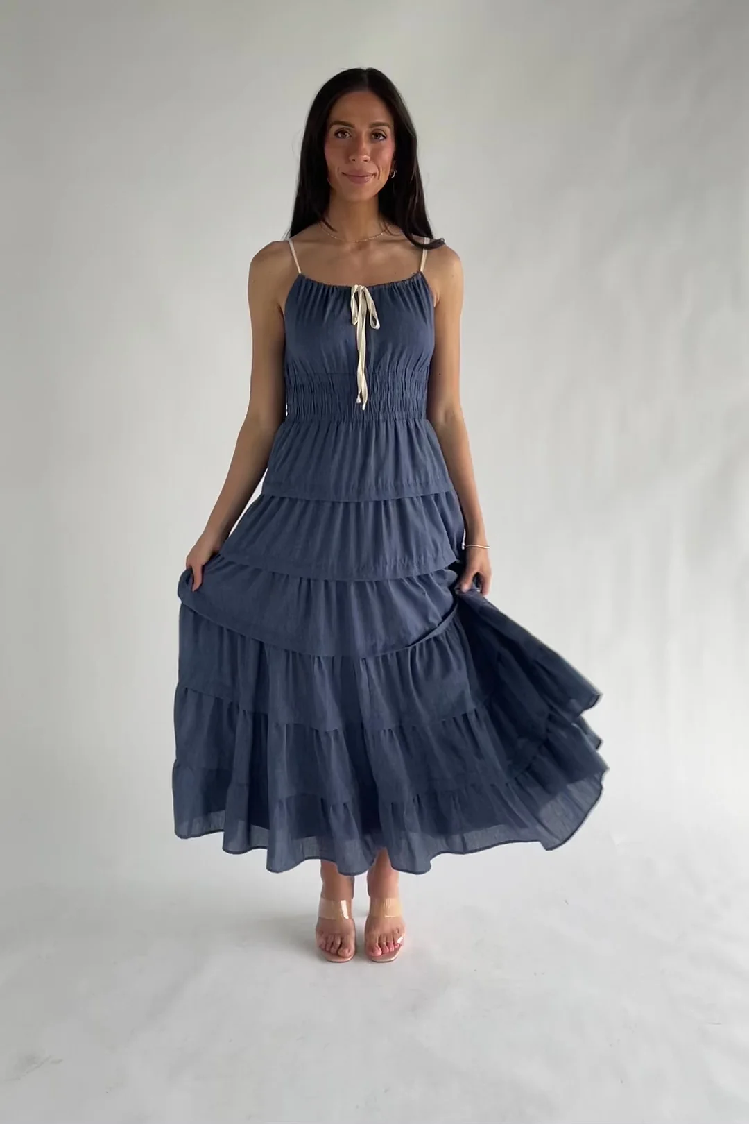 Santiago Maxi Dress | Dark Blue