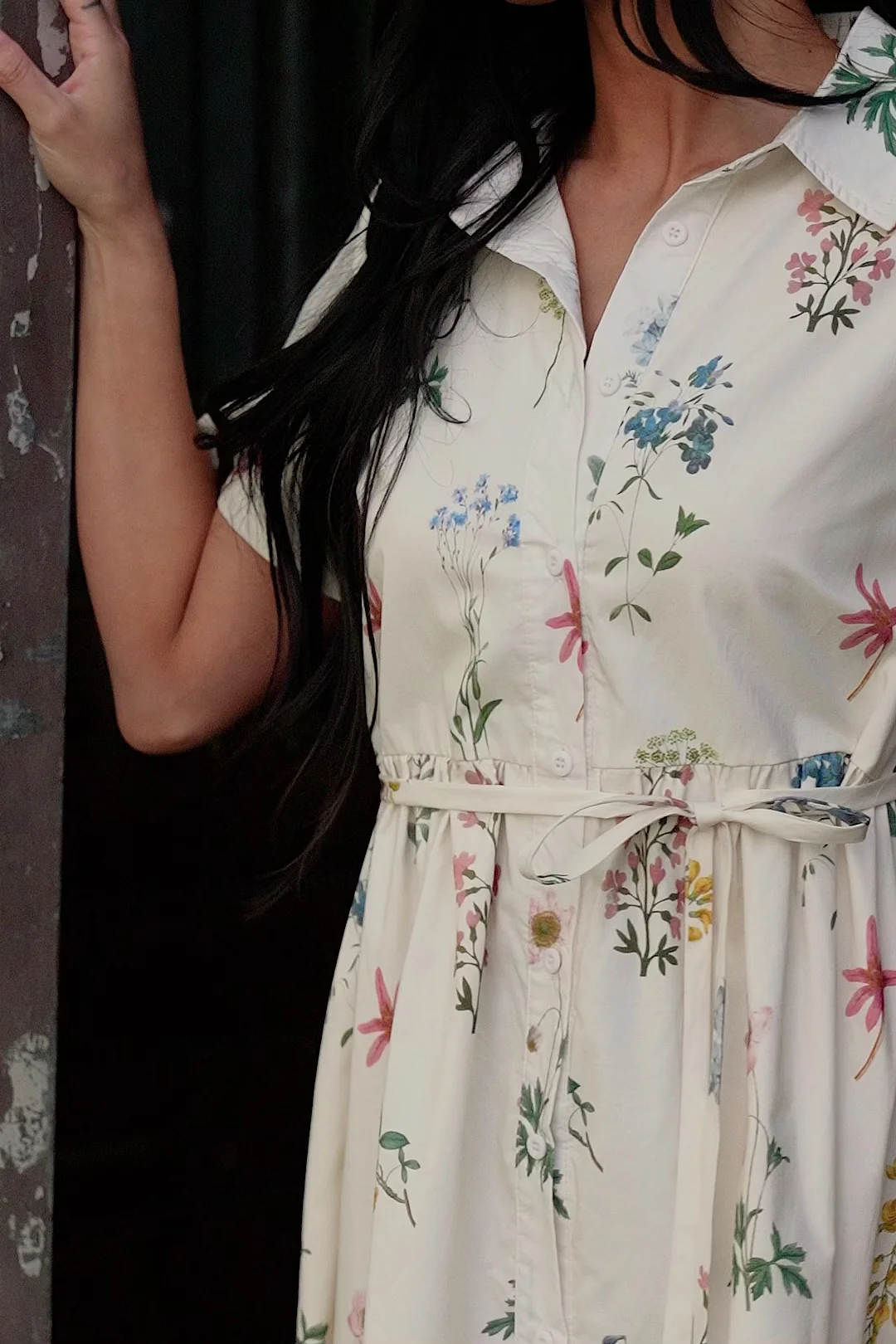 Marley Midi Dress | Ivory + Multi Floral 2 Marley Midi Dress | Ivory + Multi Floral