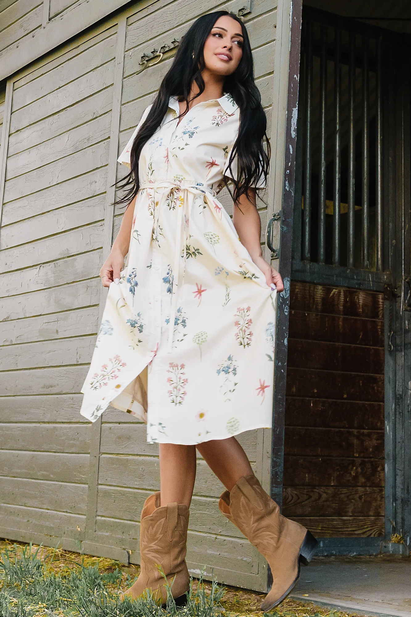 Marley Midi Dress | Ivory + Multi Floral 3 Marley Midi Dress | Ivory + Multi Floral