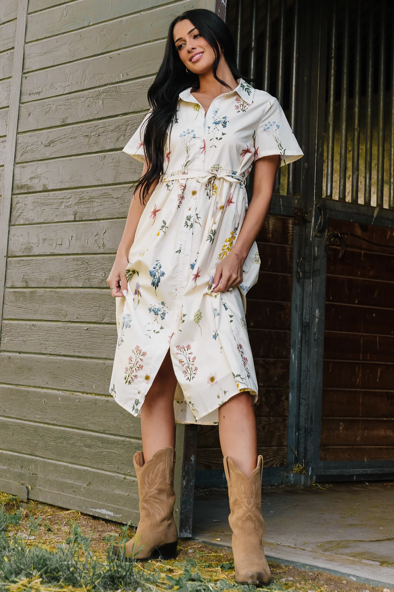 Marley Midi Dress | Ivory + Multi Floral 7 Marley Midi Dress | Ivory + Multi Floral