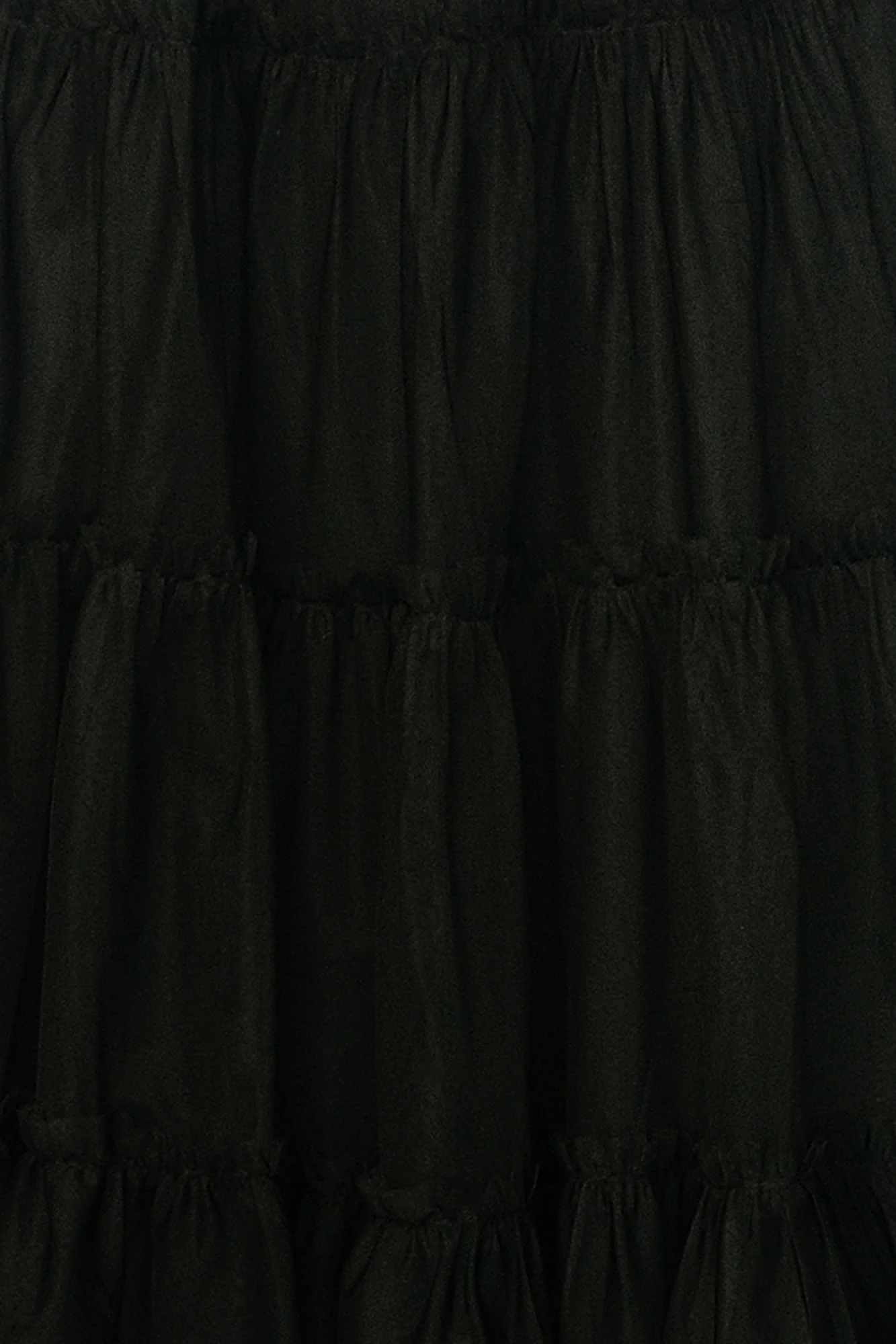 Emma Smocked Tulle Fabric Swatch - Black