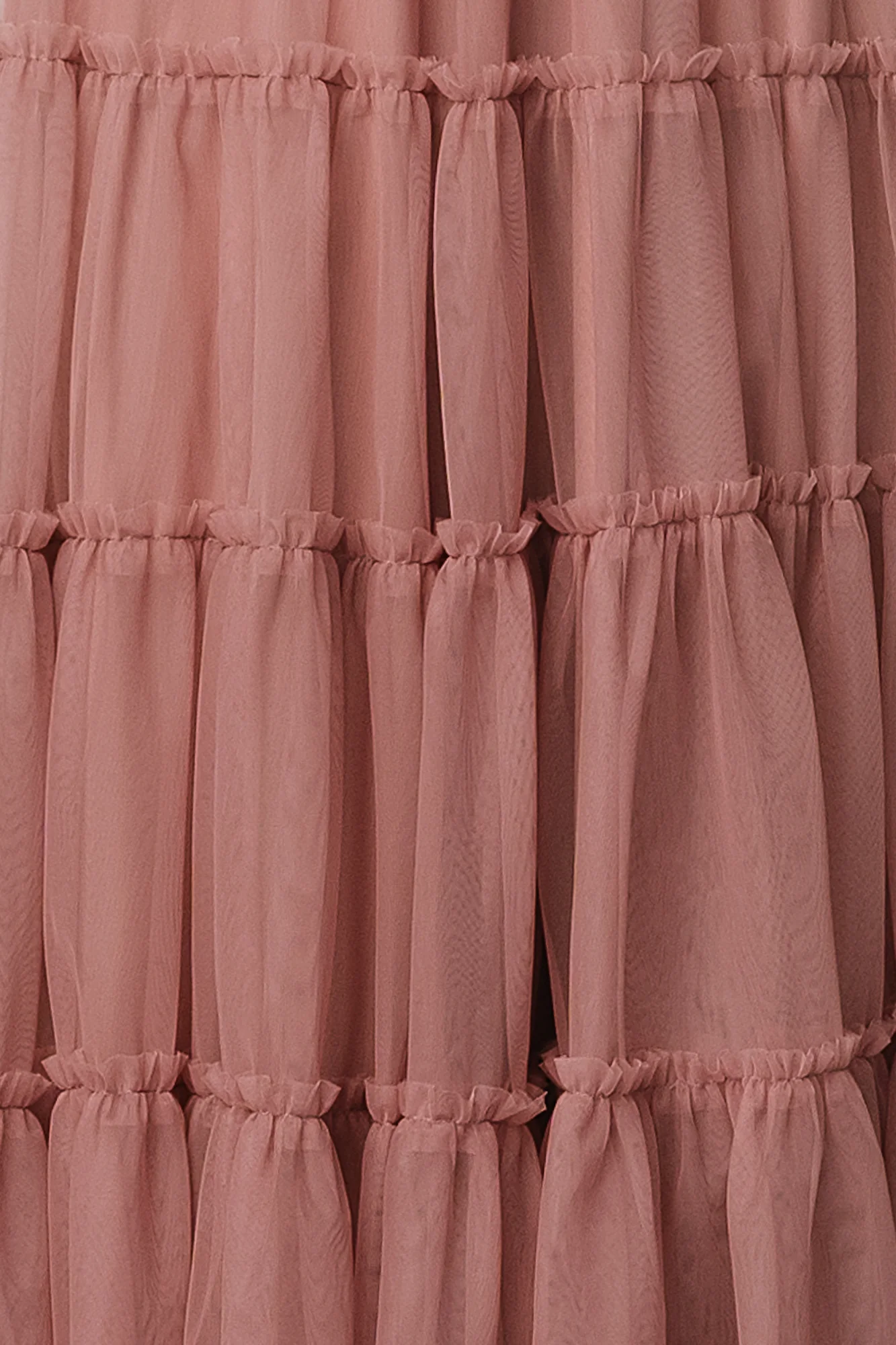 Emma Tulle Fabric Swatch - Dusty Rose