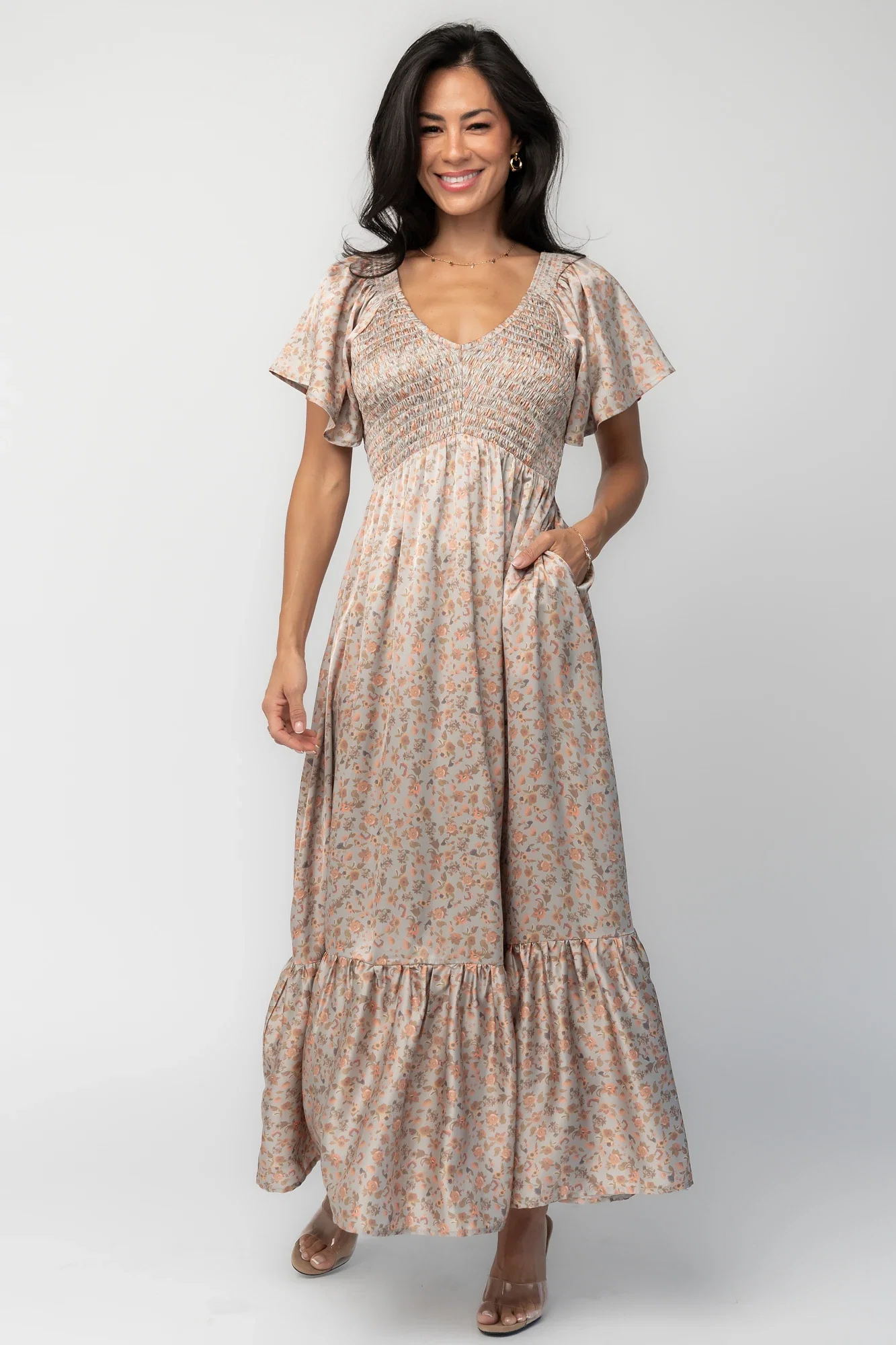 Rosie Smocked Dress | Sage Floral 15 Rosie Smocked Dress | Sage Floral