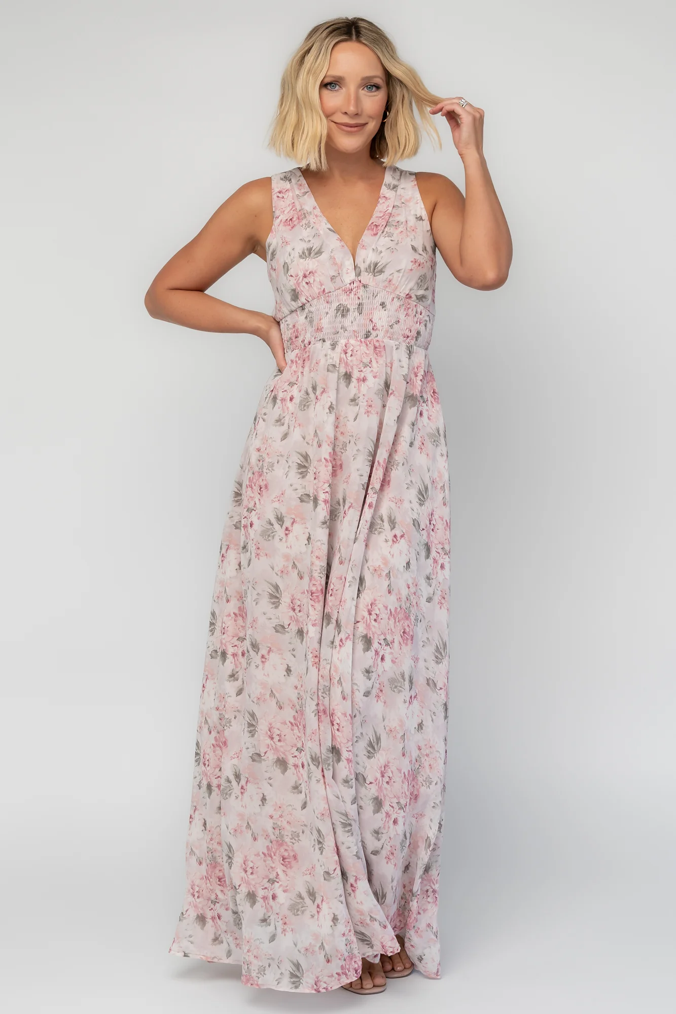 Imogen Maxi Dress - Dusty Mauve Floral Maxi 14 Imogen Maxi Dress - Dusty Mauve Floral Maxi