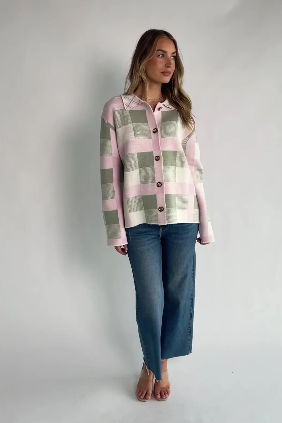 Midtown Plaid Jacket | Blush + Sage