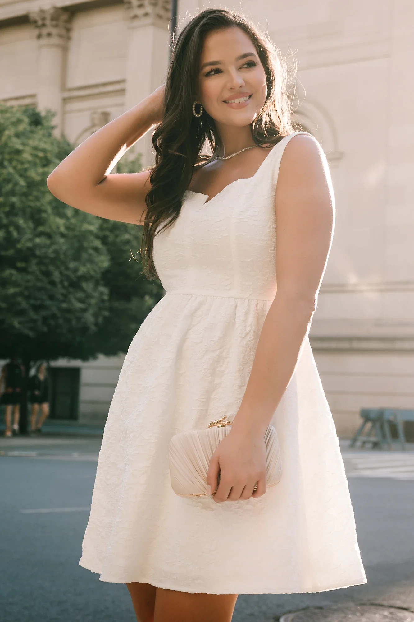 Fleur Short Dress — Ivory Mini Bridal Dress