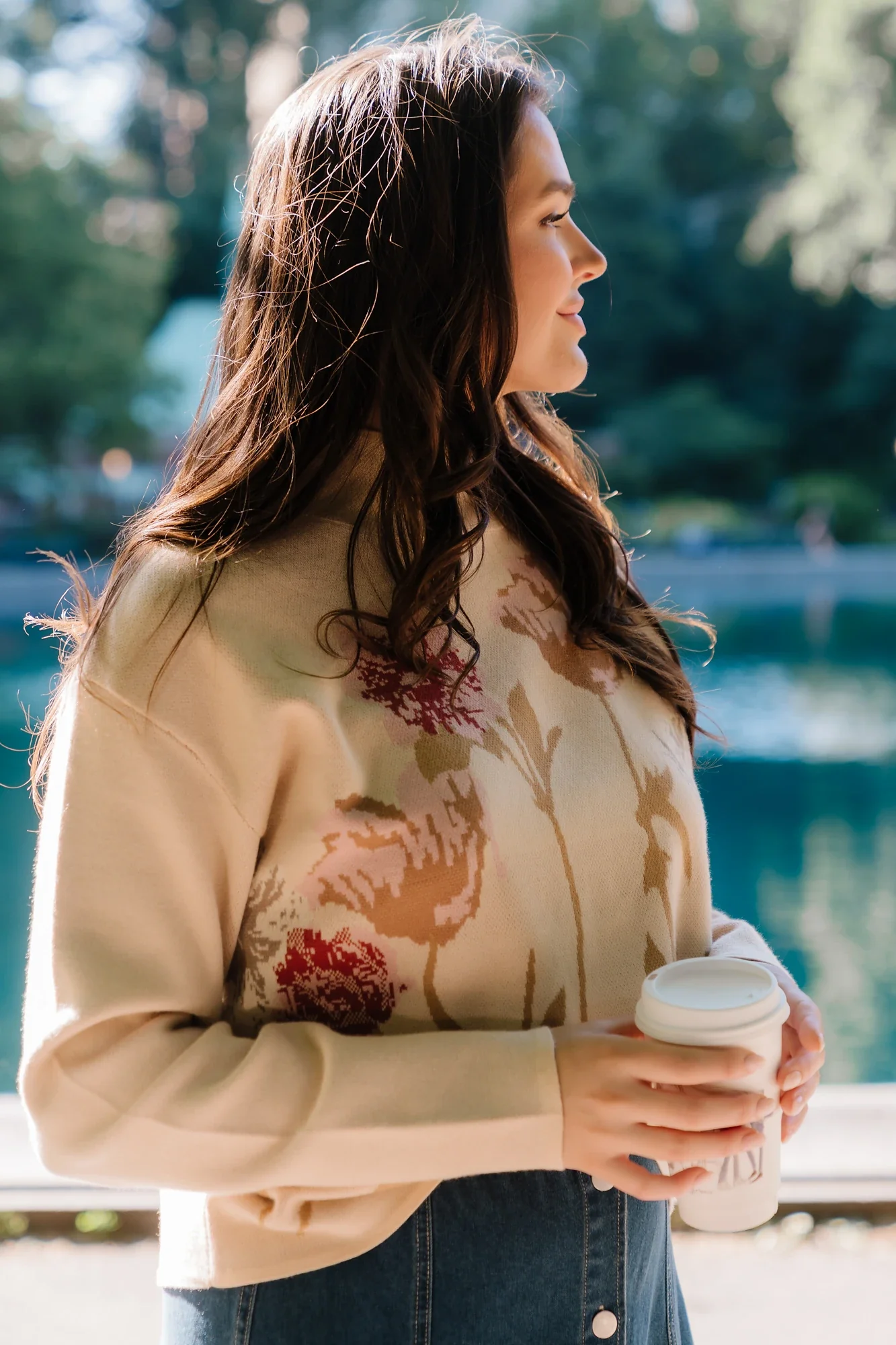 Marlowe Flower Sweater | Natural 6 Marlowe Flower Sweater | Natural
