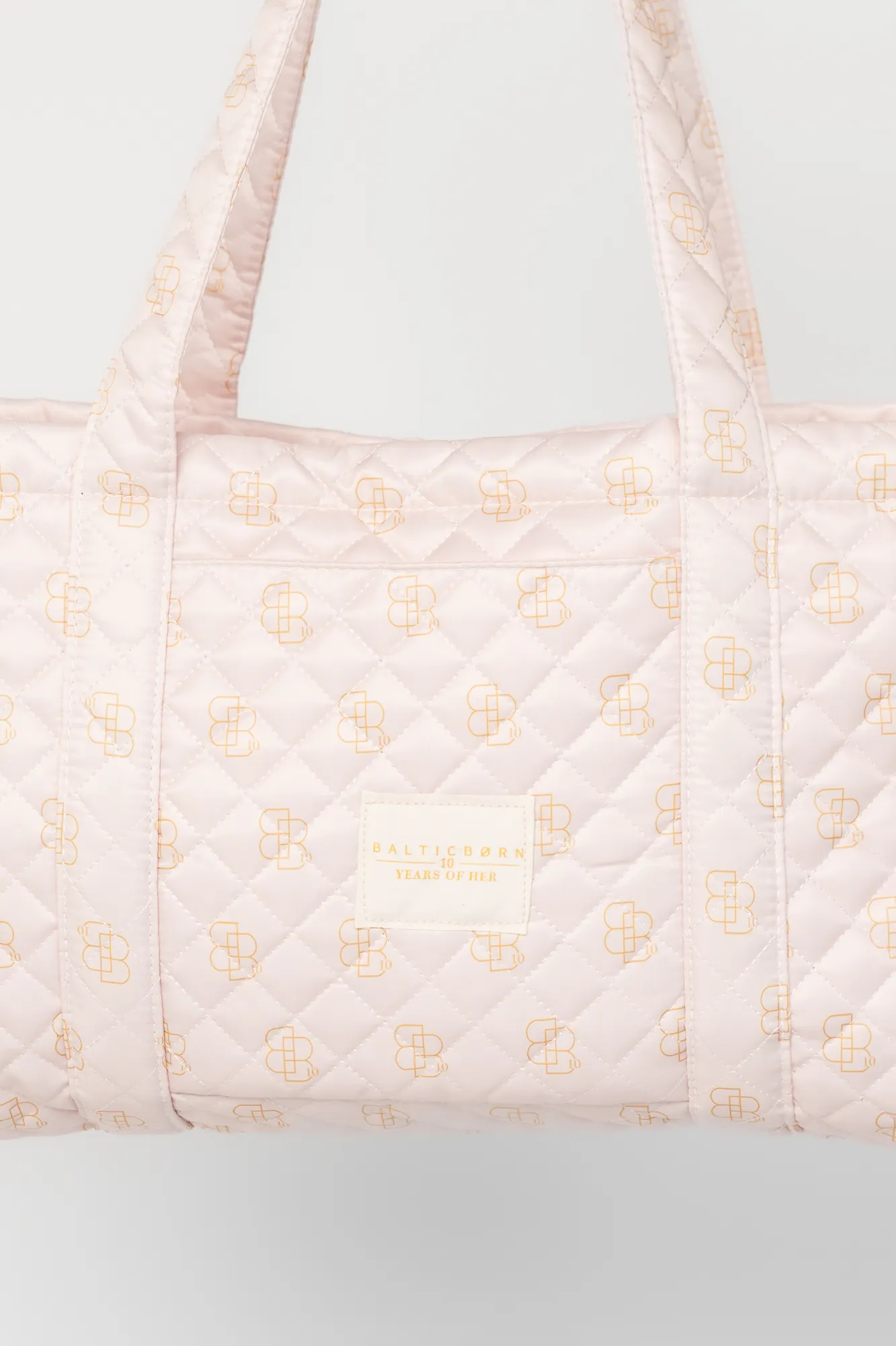 Angela Quilted Tote Bag | Pink