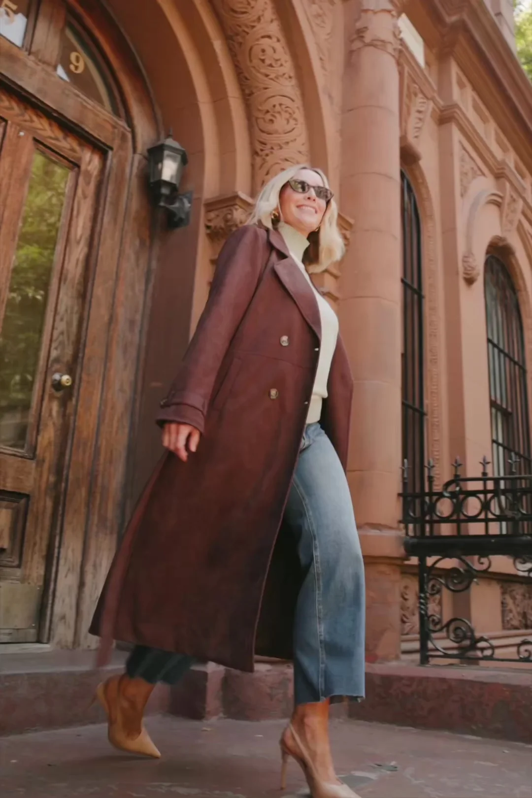 Carnegie Coat | Brown Suede