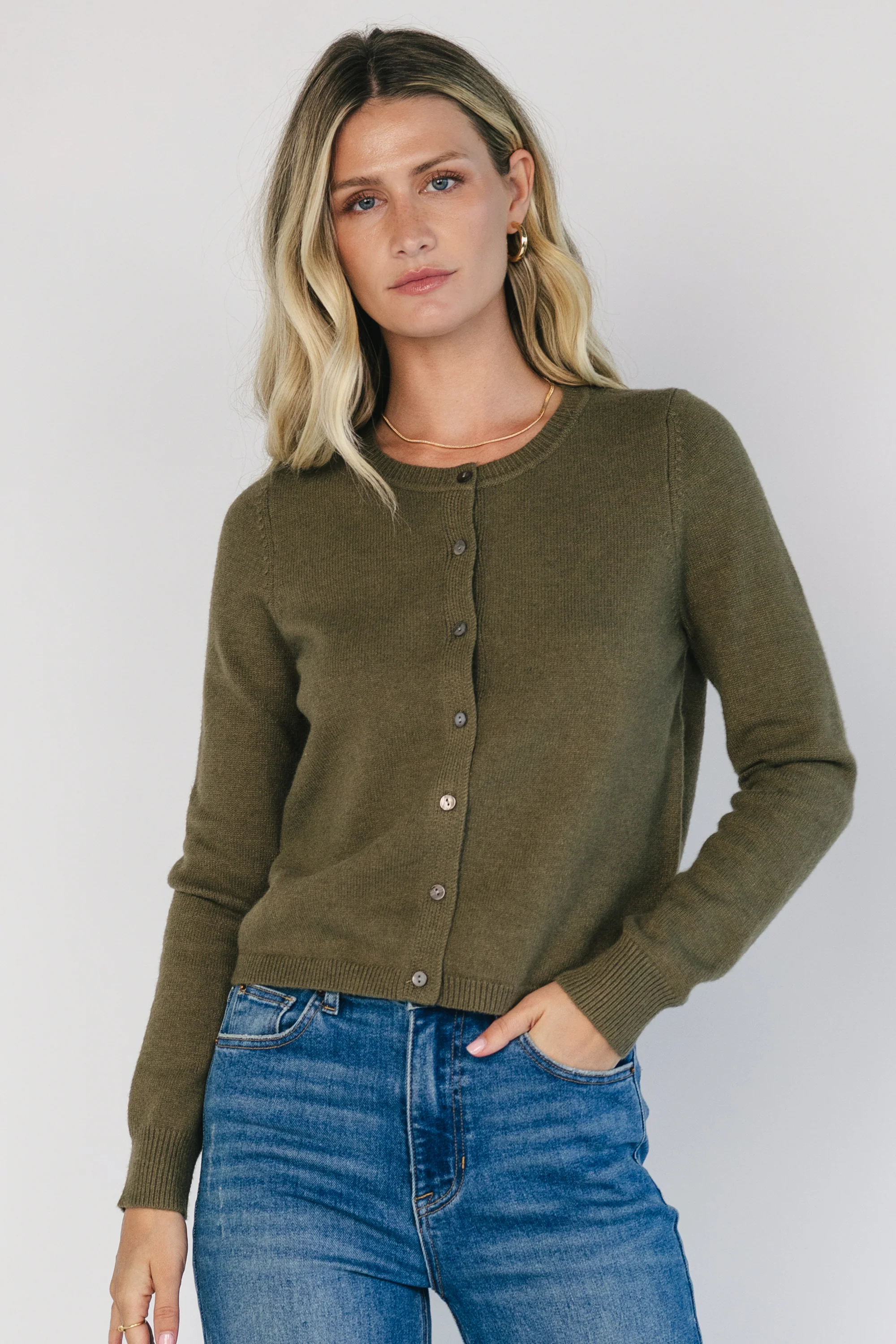 Sable Cardigan | Deep Olive