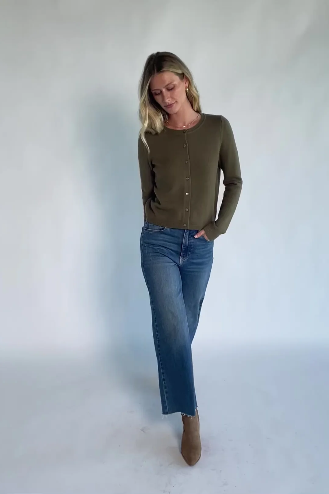 Sable Cardigan | Deep Olive