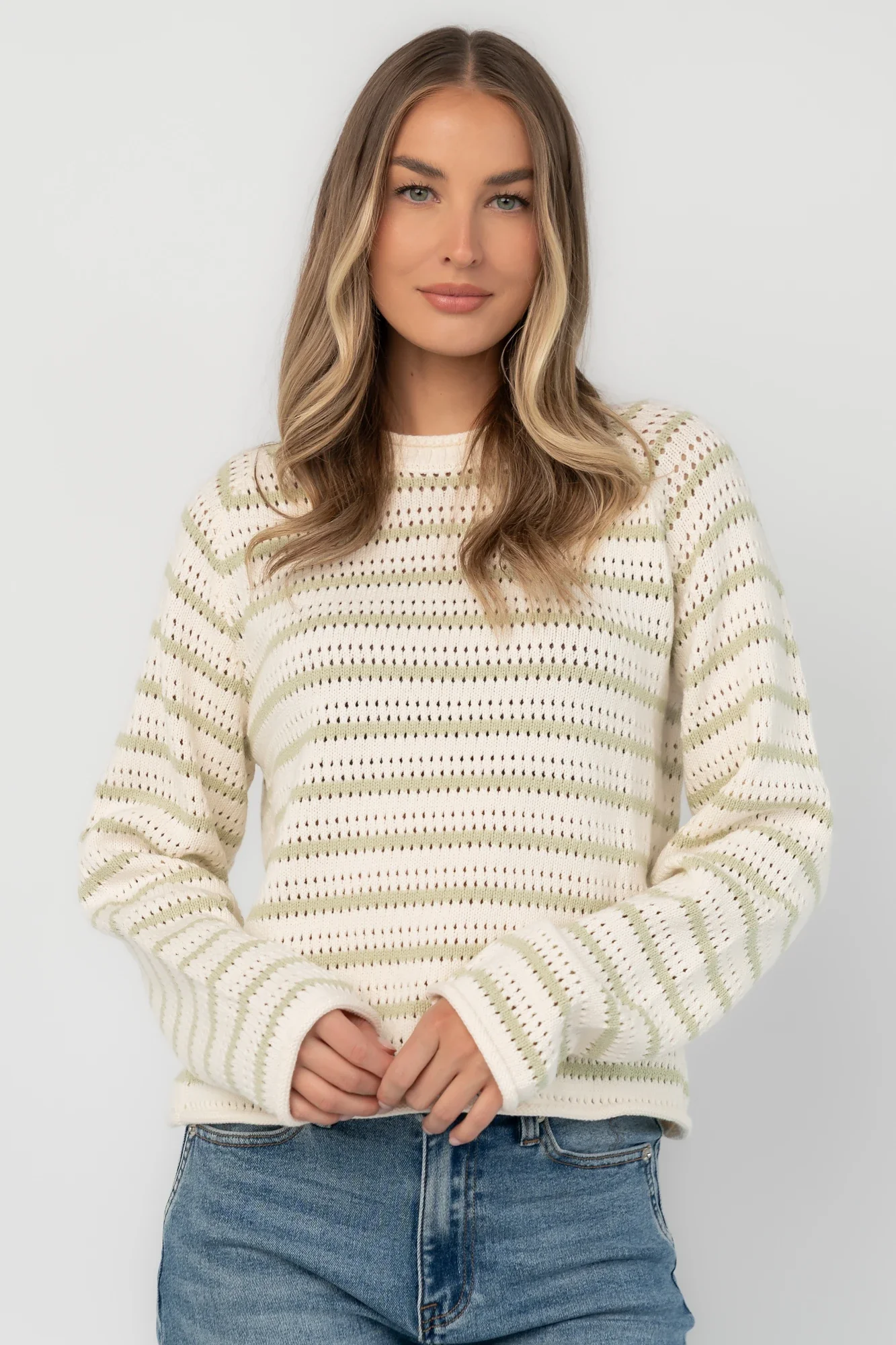 Calluna Sweater | Cream + Sage