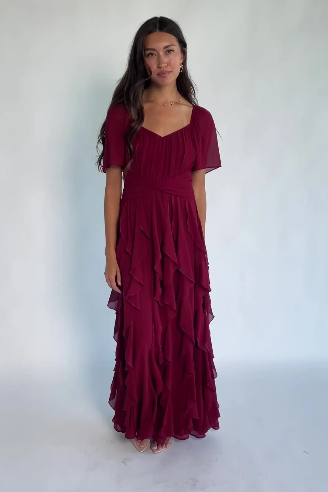 Mercer Maxi Dress | Cranberry
