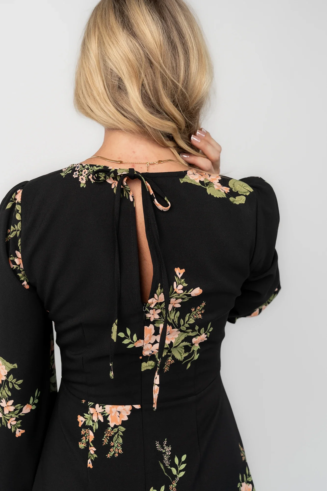 Tylene Short Dress | Black Floral 3 Tylene Short Dress | Black Floral